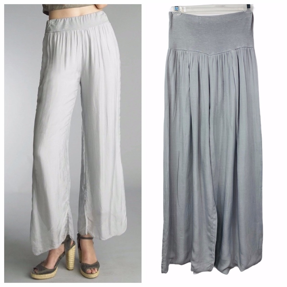 Tempo Paris Sz Med Palazzo Pants High Waisted